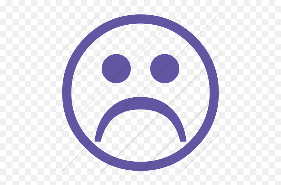 Iconsetc Simple Purple Classica Sad Face Icon Emoji,Teary Face Emoticon Text