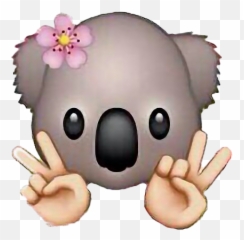 Cute Koala Transparent Image Png Arts Emoji,Iphone Emojis Transparent Bear