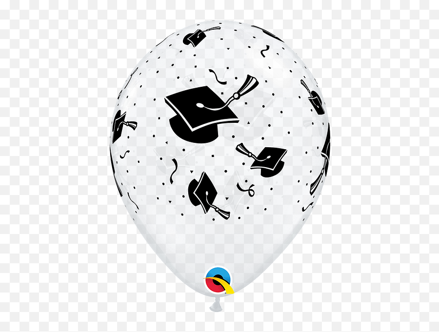 Diamond Clear Graduation Hats 11u2033 Latex Balloons 50 Count Emoji,Graduate Hat Emoji