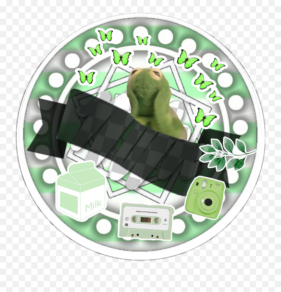 Green Pastelgreen Lightgreen Sticker - Illustration Emoji,Urban Outfitters Emoji Stickers
