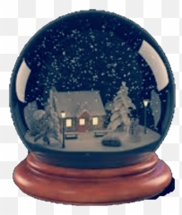 Snowglobe Globe Snow Sticker - Christmas Ornament Emoji,Snow Globe And Cookie Emoji
