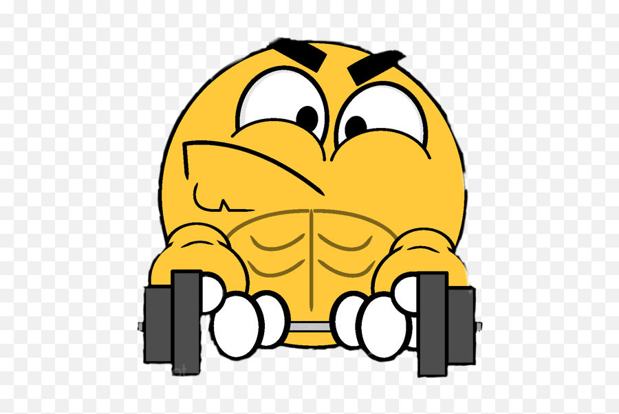 Weightlifting Emoji Sticker - Dot,Weight Emoji