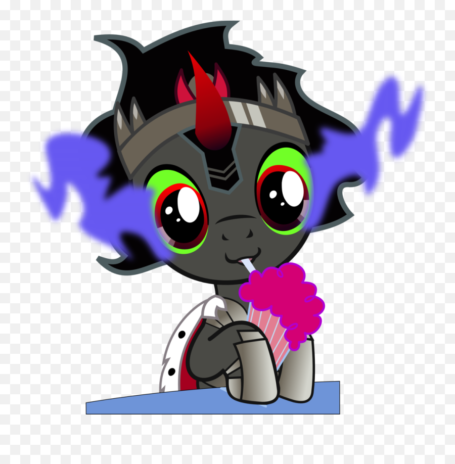 Milkshake Clipart Fake Milkshake Fake - Cute My Little Pony King Sombra Emoji,Mlp A Flurry Of Emotions