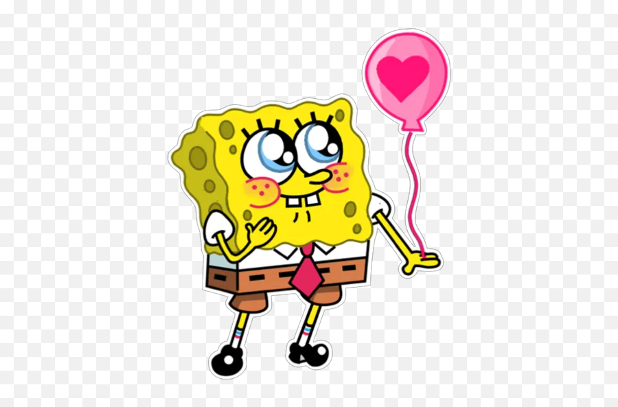 Sticker Maker - Spongebob Cute Love Spongebob Drawing Emoji,Significados Dos Emoticons No Whatsapp