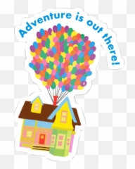 Rainbow Up House Balloons Sticker - Dot Emoji,House Balloons Emoji