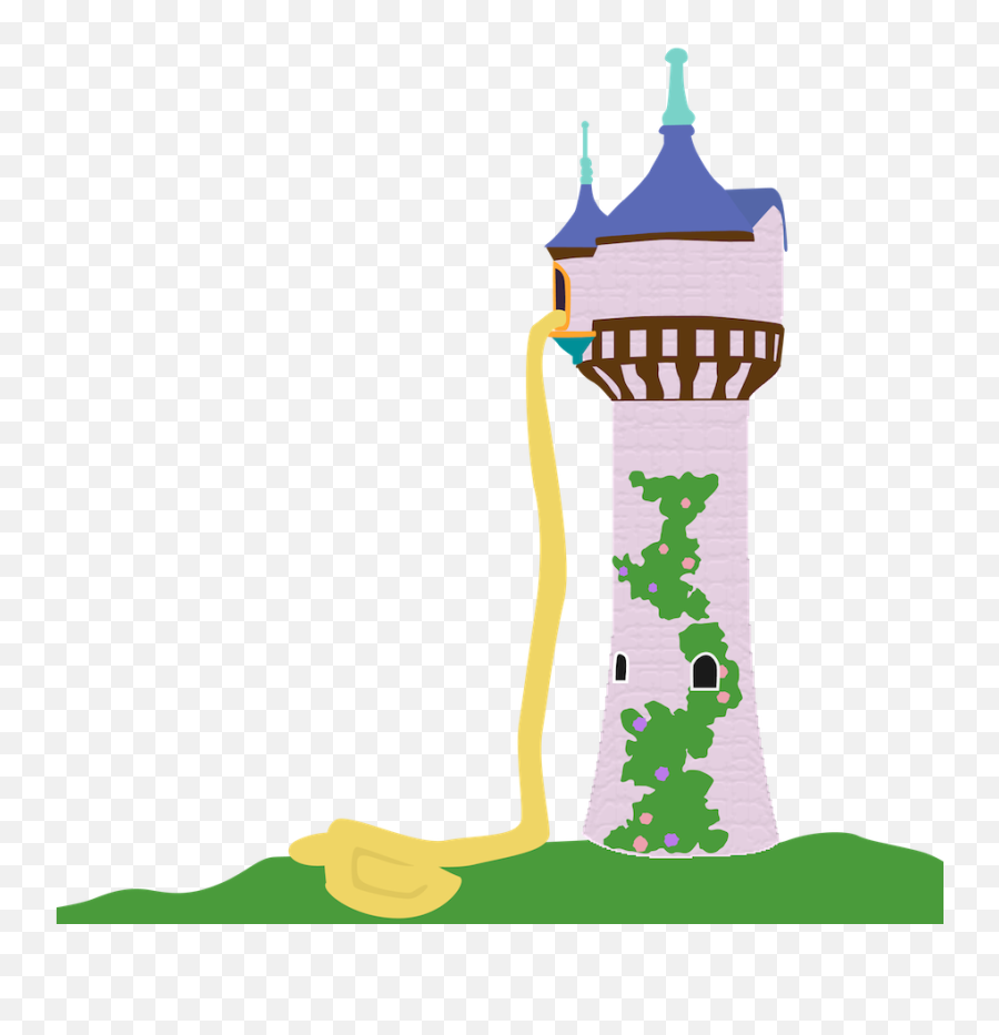 Rapunzel Tower Disney Princess Tangled Clip Art - Rapunzel Rapunzel Tower Clipart Emoji,Rapunzel Coming Out Of Tower With Emotions