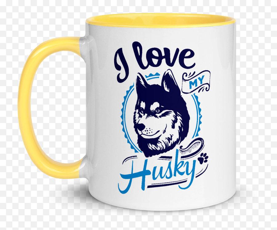 Siberian Husky Coffee Mug - Husky Svg Free Emoji,Rambler Emoticon