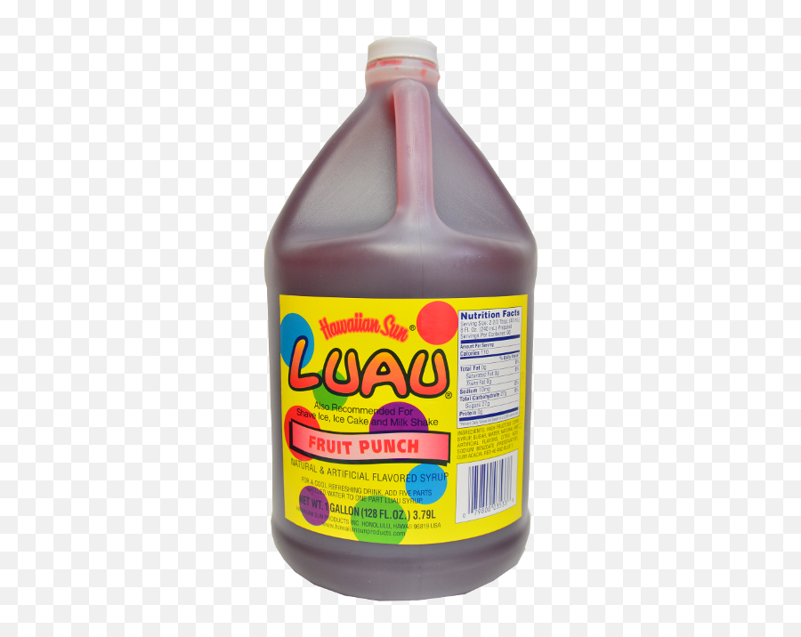 Hawaiian Sun Luau Fruit Punch Syrup Gallon Shipped Item - Household Supply Emoji,Emoticons With Hula Girls And Leis