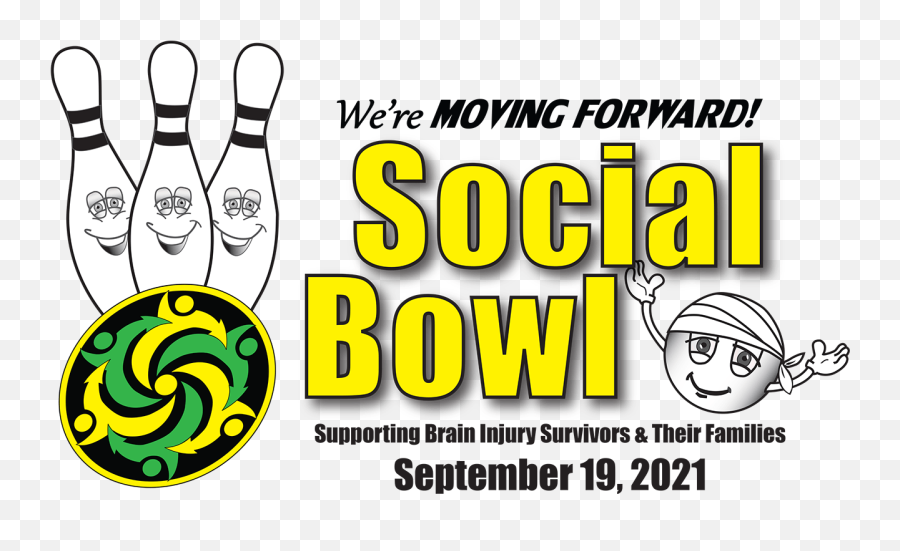 Social Bowl Fundraiser Weu0027re Moving Forward - Bowling Pin Emoji,Madagascar Lace Plant Smile Emoticon