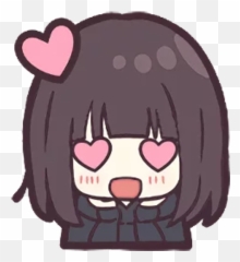 Sticker Maker - Menhera Chan Emoji V1 Menhera Chan Sticker Chibi,Animated Tongue Emoji