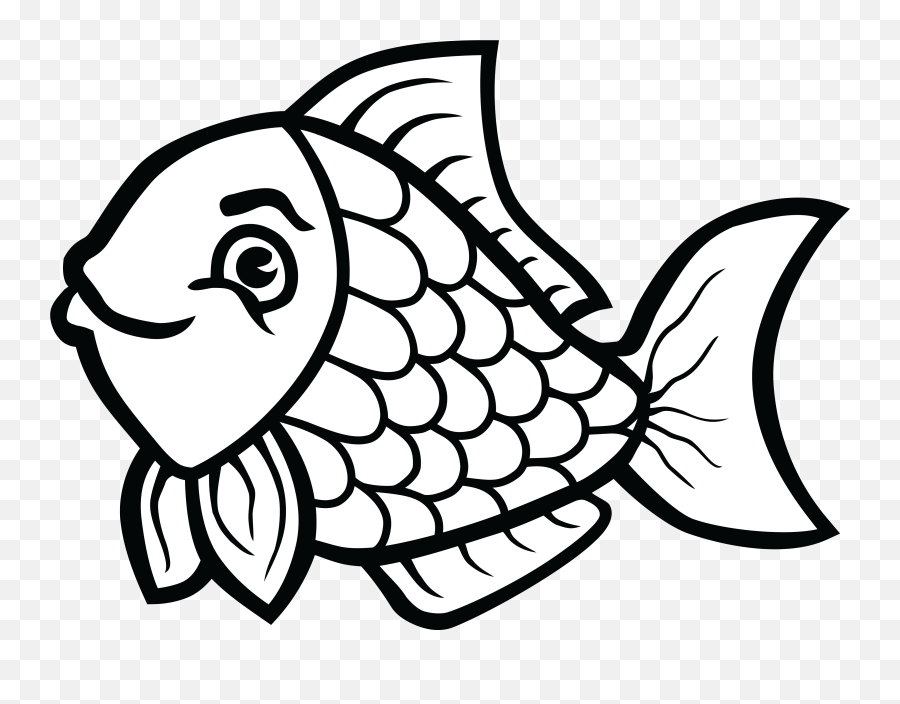 Clip Art Transparent Download Of Fish - Fish Clipart Black And White Emoji,Artist Emoji Logo Png Black And White