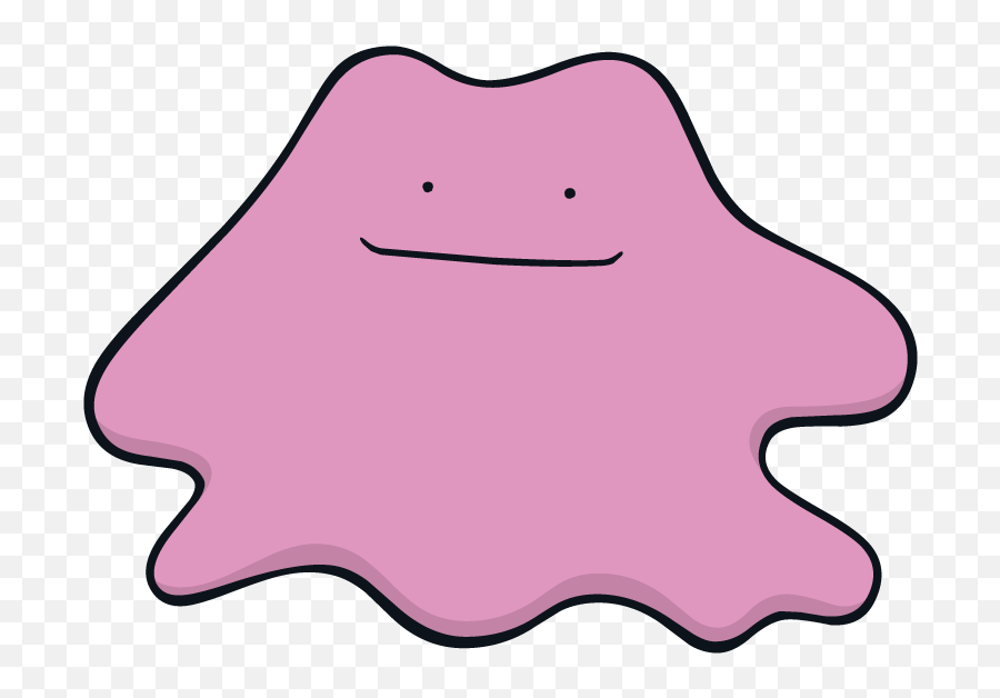 Ditto Pokemon Character Vector Art Fre 658633 - Png Pokemon Dream World Ditto Emoji,Pokemon Emoji