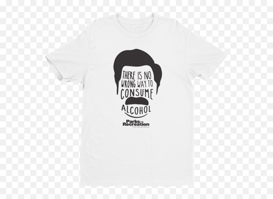 T Shirt Ron Swanson Facial Features Mens Printed T - Shirt Ron Swanson Png T Shirt Emoji,Ron Swanson Not Good Emotions