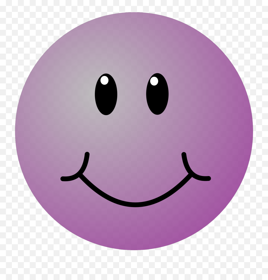 Purple Smiley Face Png Svg Clip Art - Purple Smiley Face Emoji,Small Happy Face Emoticon