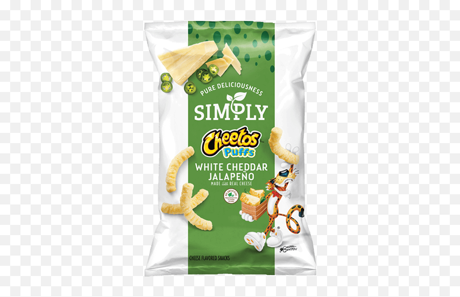 Cheetos Simply Puffs White Cheddar Jalapeño Cheese Flavored - White Cheddar Cheetos Emoji,Facebook Emoticons Jalapeno