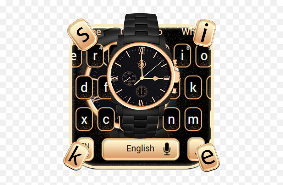 Amazoncom Luxury Gold Watch Keyboard Theme Appstore For - Solid Emoji,Emoji Deluxe