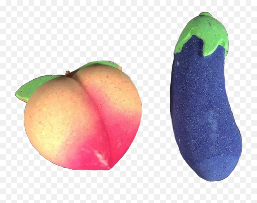 Lushcosmetics Lushbathbomb Sticker - Fresh Emoji,Peach Eggplant Emoji