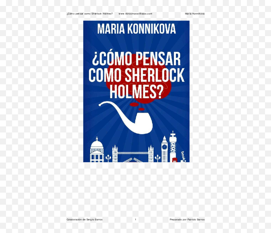 Pdf Como Pensar Como Sherlock Holmes Maria Konnikova - Breitbart Emoji,Elijay Man Of Light Emotion