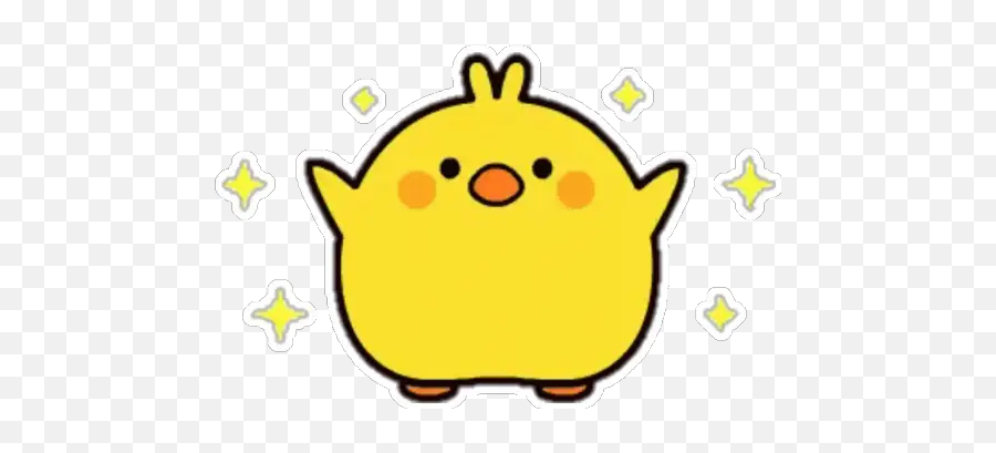Sticker Maker - Kawaii Plump Little Chick Gif Emoji,Generador De Emoticons