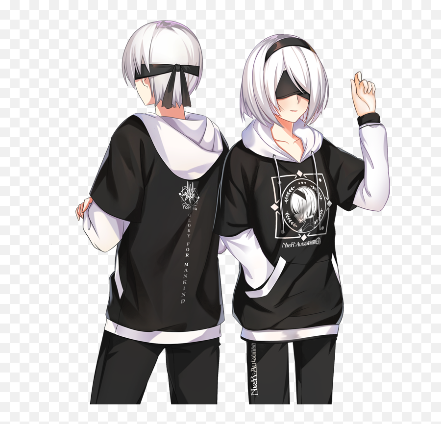 Spring Hooded Long Sleeve Sweater Clothes - For Adult Emoji,Nier Transparent Emojis