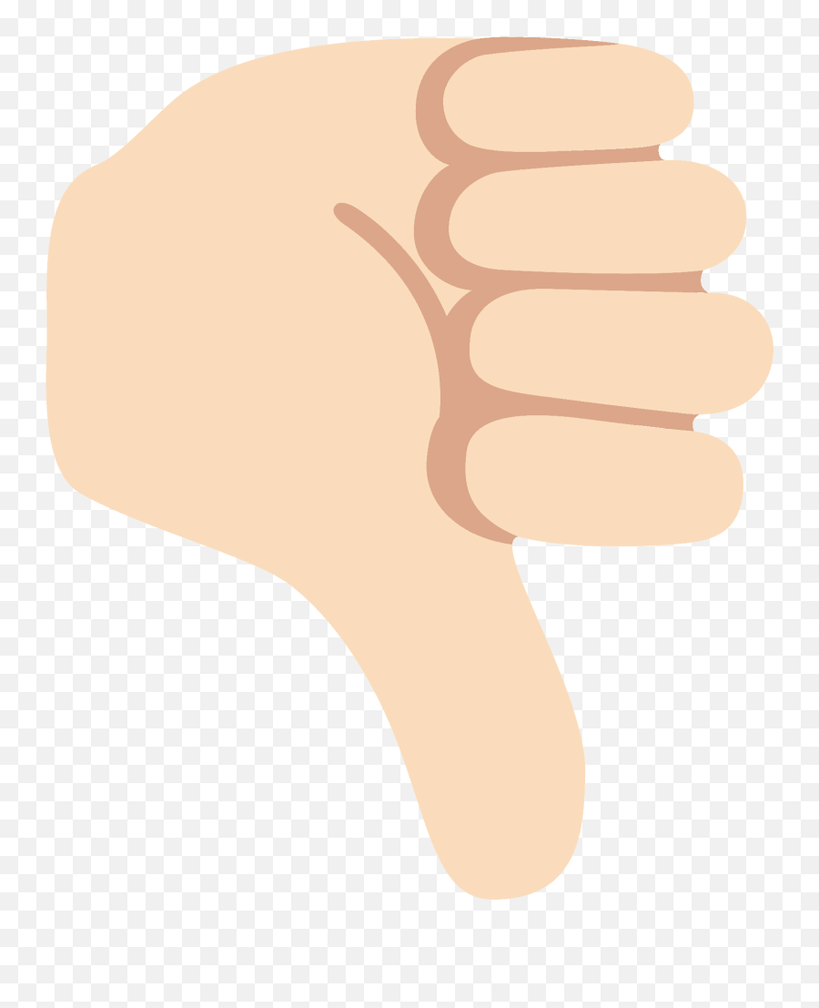 Thumbs Down Emoji Clipart - Emoji Polegar Para Baixo,Finger Down Emoji