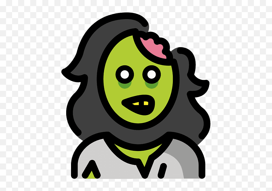 Woman Zombie Emoji - Hair Design,Zombie Emoji Android