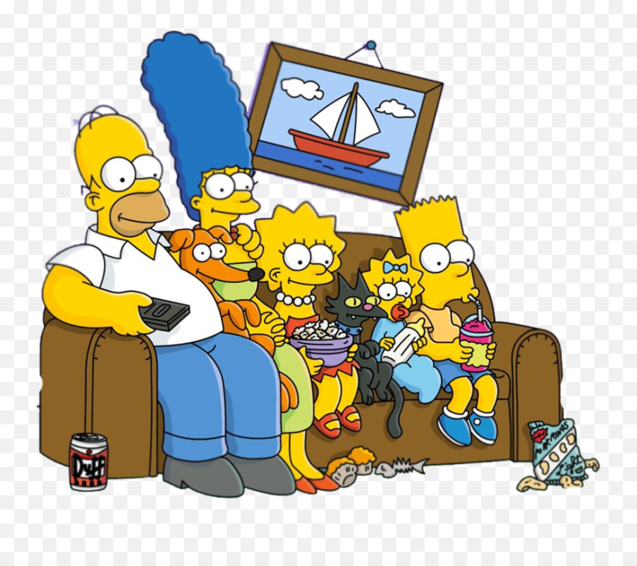 Simpsons Art Classic Tv Characters - Simpson Png Emoji,Homer Simpson Emoticon