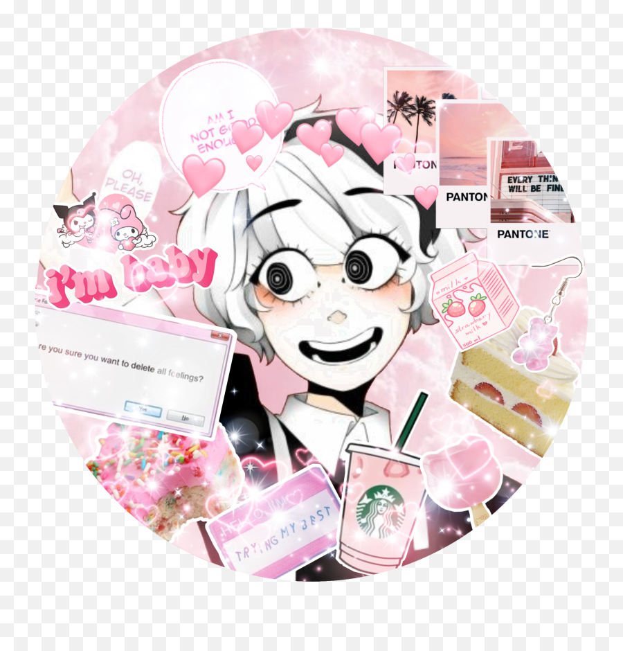 Vocaloid Vflower Ghostandpals Cakey - Girly Emoji,