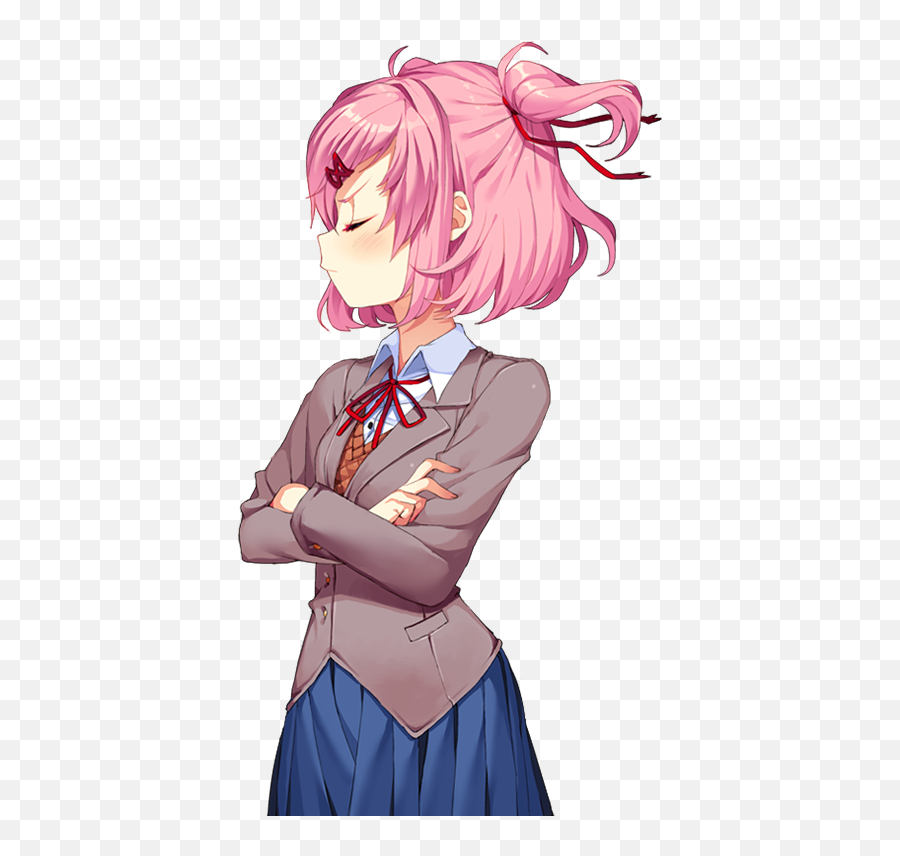 Dokidokiliteratureclub Natsuki Sticker - Doki Doki Natsuki Png Emoji,Doki Doki Literature Club Emojis