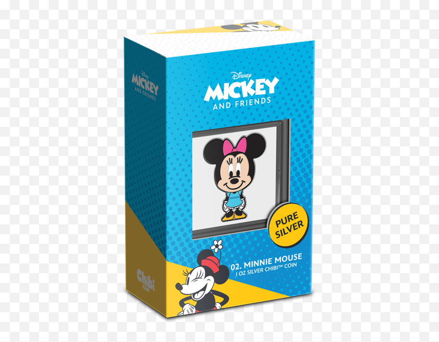 Minnie Mouse 1oz Silv - Mickey Mouse Chibi Coin Emoji,Minnie Mouse Print Text Emoji