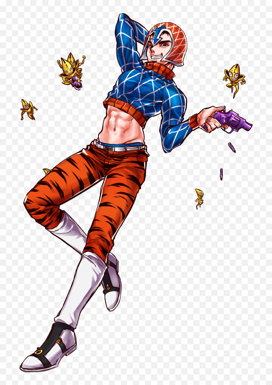 Guido Mista Sex Pistols Full Body - Guido Mista Full Body Emoji,Kira Yoshikage Emojis