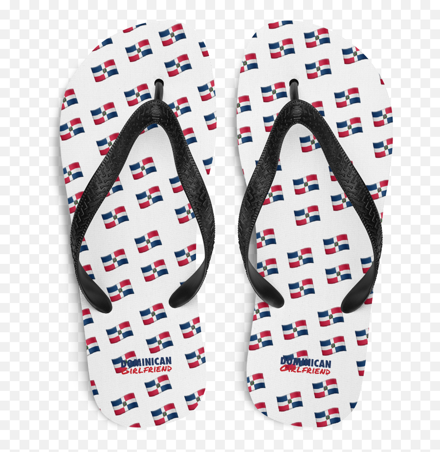 All - Over Emoji República Dominicana Flag Flipflops,Flip An Emoji