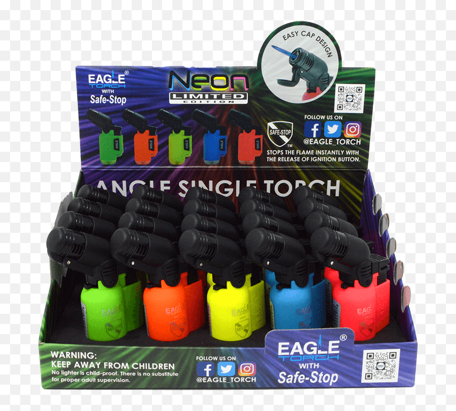 Eagle Torch Angle Single Torch Neon Pt116bn 20ct Emoji,Dumbbell Emojis