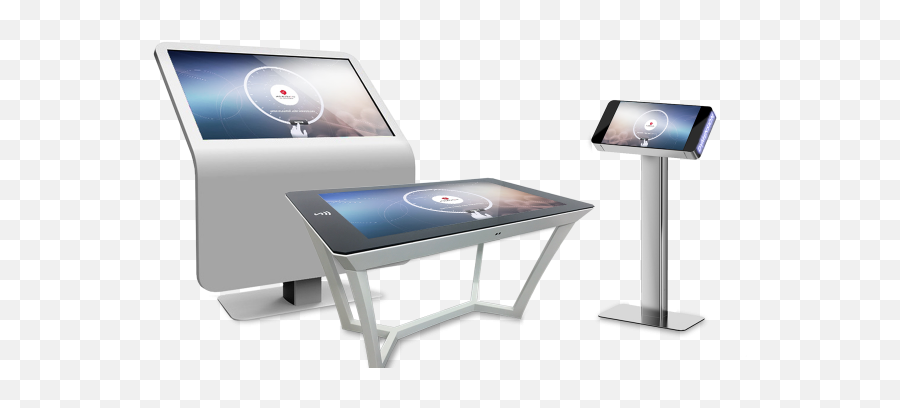 Touch Table And Feedback Smiley Kiosks - Tablette Interactive Emoji,Table Emoticon