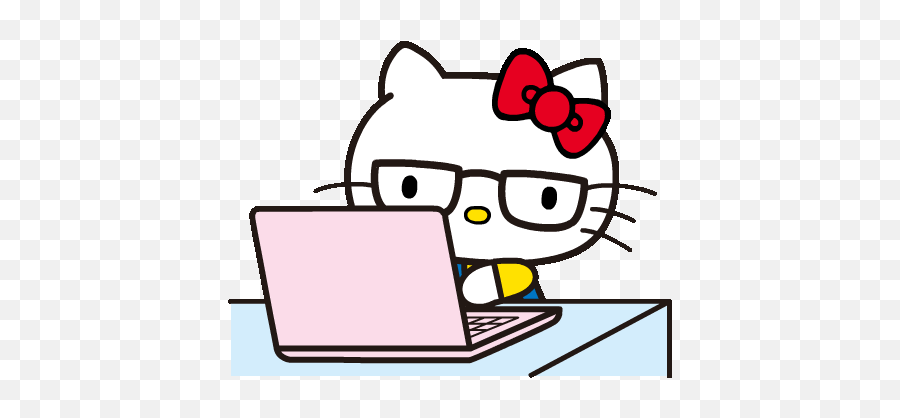 Top Hello Kitty Stickers For Android - Hello Kitty Working Gif Emoji,Hello Kitty Emoticons