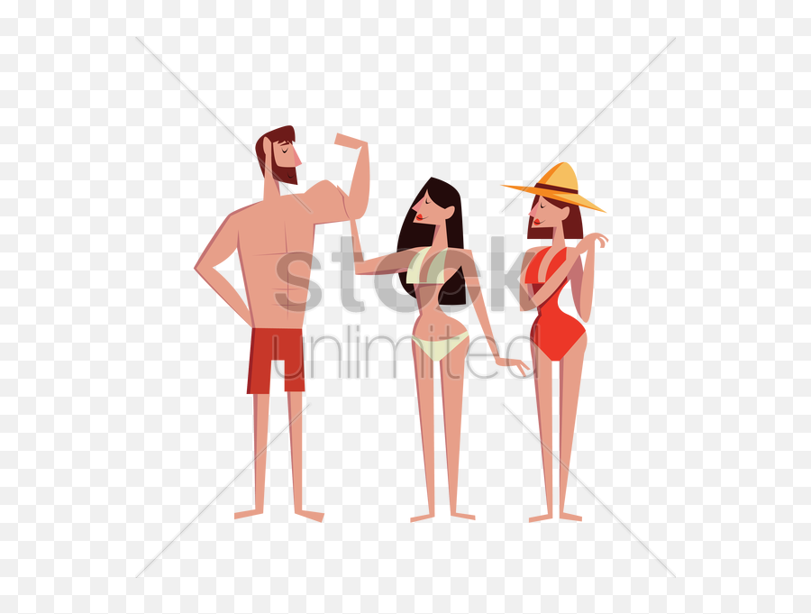 Man Flexing Arms At Beach V Clipart - Full Size Emoji,Arms Up Text Emoticon