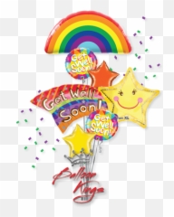 Well Done Large Bouquet - Balloon Kings Emoji,Shooting Stars Emoji