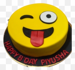 Winking Face With Tongue Cake Emoji,Winking Emoji With Tongue