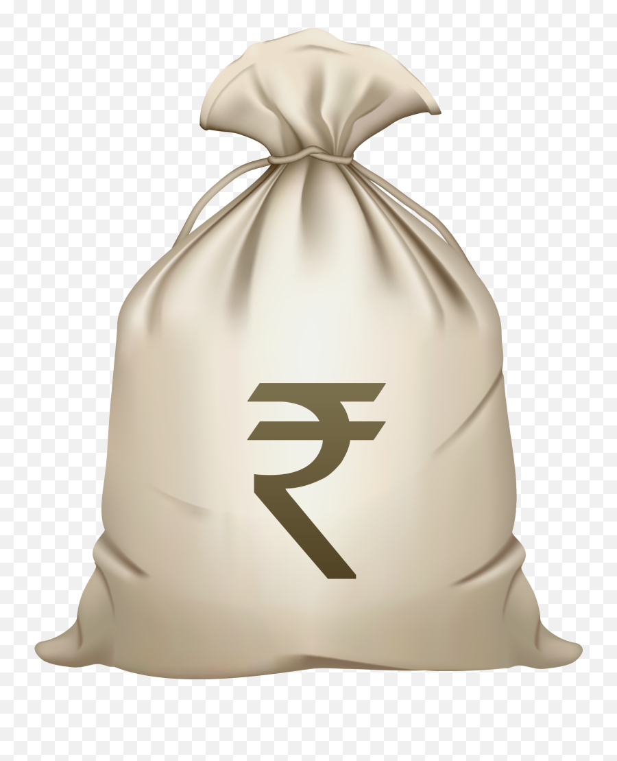 Money Bag Rupee Sign Png Image Free - Rupee Money Bag Png Emoji,Money Bag Emoji Png