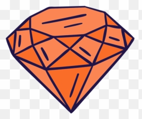 Orange Diamond Flat - Geometrics Diamond Lattice Emoji,Folding Hands Emoji