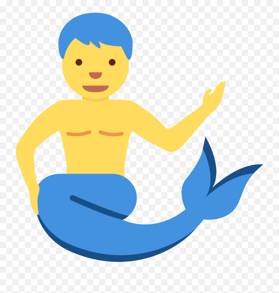 Merman Emoji - Merman Emoji,Triton Emoji