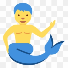 Merman Emoji - Merman Emoji,Triton Emoji