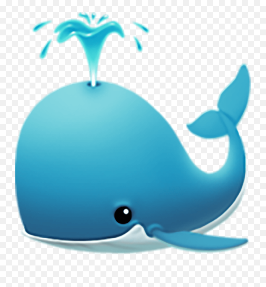 Old Iphone Whale Emoji Transparent Png - Whale Emoji,Imoji Or Emoji