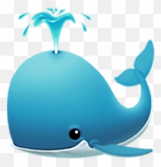 Old Iphone Whale Emoji Transparent Png - Whale Emoji,Imoji Or Emoji