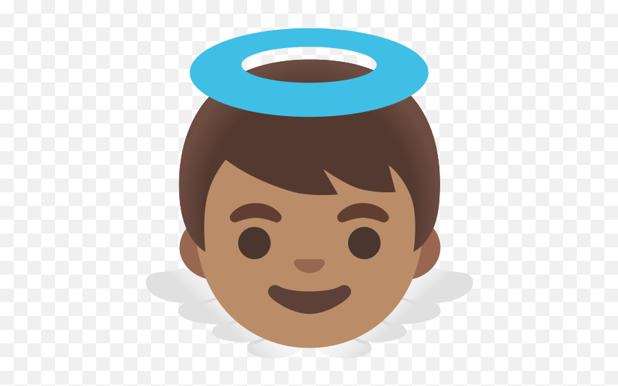 Baby Angel Medium Skin Tone Emoji - Brown Skin Angel Png,How To Change Emoji Skin Color Android