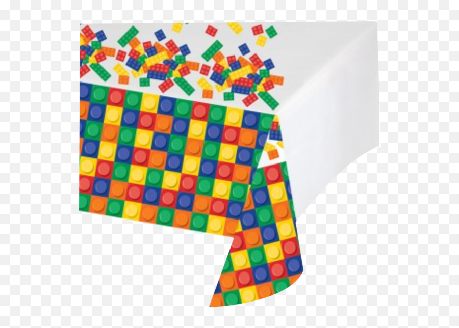 Block Lego Party Table Cloth - Infantil Manteles De Fiesta Emoji,Lego Emoji