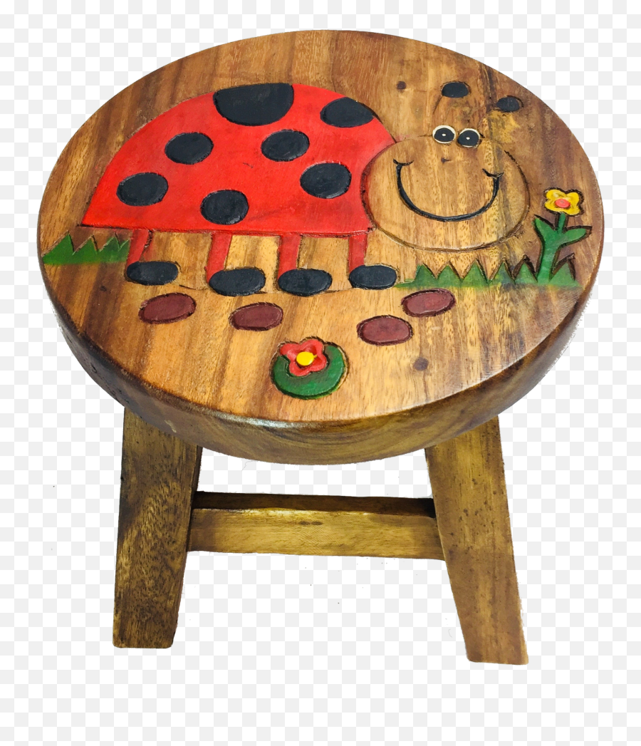 Stool For Child Wooden Ladybird Home U0026 Garden Store Furniture - Stool Emoji,Madtown Emotion