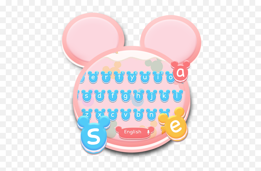 Sweet Micky Macaroon Keyboard Theme - Dot Emoji,Mickey Mouse Emoji Keyboard