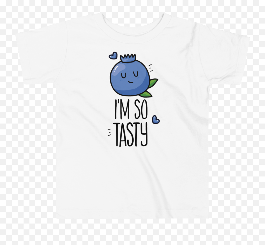 Kids T - Shirt Print Blueberry Iu0027m So Tasty 14 Years Short Sleeve Emoji,Tasty Emoticon
