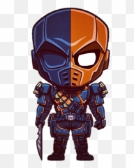 Chibideathstroke Deathstroke Sticker - Lord Mesa Art Deathstroke Emoji,Deathstroke Emoji